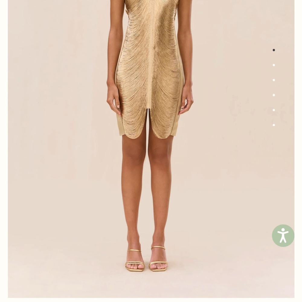 Cult Gaia Mara Dress in Gold